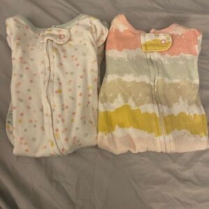 2 Carter’s L/S Zip Onesies